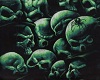 Green Skulls Sticker