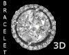 CA 3D DiamondRndBraclet