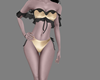black gold bikini
