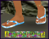 Flip Flops_Blue Hawaiian