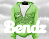 M| green hoodie