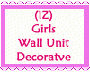 Girls Wall Unit Decor