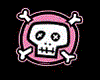 Pink n black skull