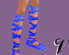 (V) blue ballet shoes
