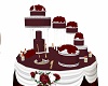 Burgundy Wedding Cake