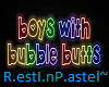 Neon Boys/BB sign