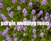 purple/white wedding