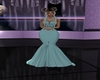 bby blue&black wed dress