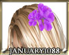 Hair flower Purple