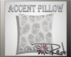 [red] Skulls Pillow V1