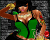 Green Zipper Bustier