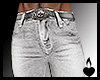 [S] White straight jeans