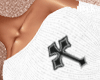 🅽 CROSS SWEATER WHITE