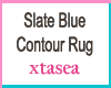 Slate Blue Contour Rug