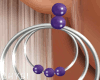 C~Indigo Hoop Earrings 
