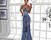 Lacey Blue Gown