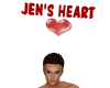 Jen's Heart Head Sign