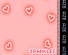 Neon Red Hearts Sparkle