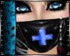 [C] Latex Nurse Mask Blu