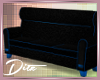 3 Person  blk|Blue couch