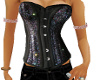 black sparkle corset