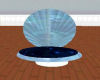 Sea Blue Shell Chair