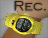 Yellow G- shock watch