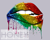 3D lips rainbow