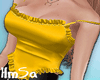 !H! Yellow Frilly Corset