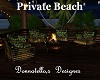 private beach fire chat