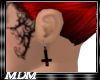 (M)~GothicCross F/earrin