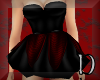 Black & red mini dress