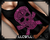 [C] Studded Skull Pink