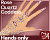 Rose Quartz Goddess Hand
