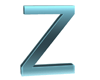 Z Blue Neon Letter