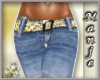 Jeans/Gold Belt
