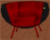 red and black chair