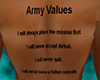 Army Values Tattoo