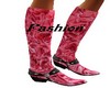 boot fashion flower