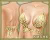 [A] gold bra / diamonds