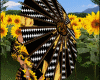 Blk Ck Sunflower Parasol