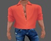 Tucked Shirt - Orange