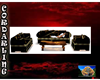 Gold Blk Couch set