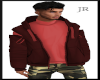 [JR] Arm Zip Jacket Red
