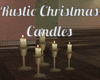 Rustic Christmas Candles