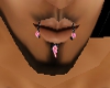 Lip piercing bl/pink dia