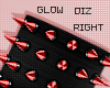 !!D Glow Spike Red L R