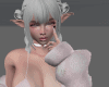 Elfa White Long Hair M