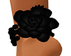black flower feet