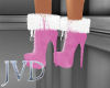 JVD Pink Fur Boots